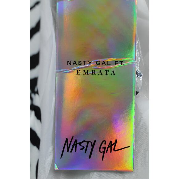 NWT Nasty Gal wild streak zebra print blazer dress womens 4 coprcore corporate - Picture 5 of 8